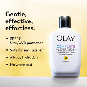 Procter & Gamble Olay lotion pouring close-up showing smooth, oil-free finish