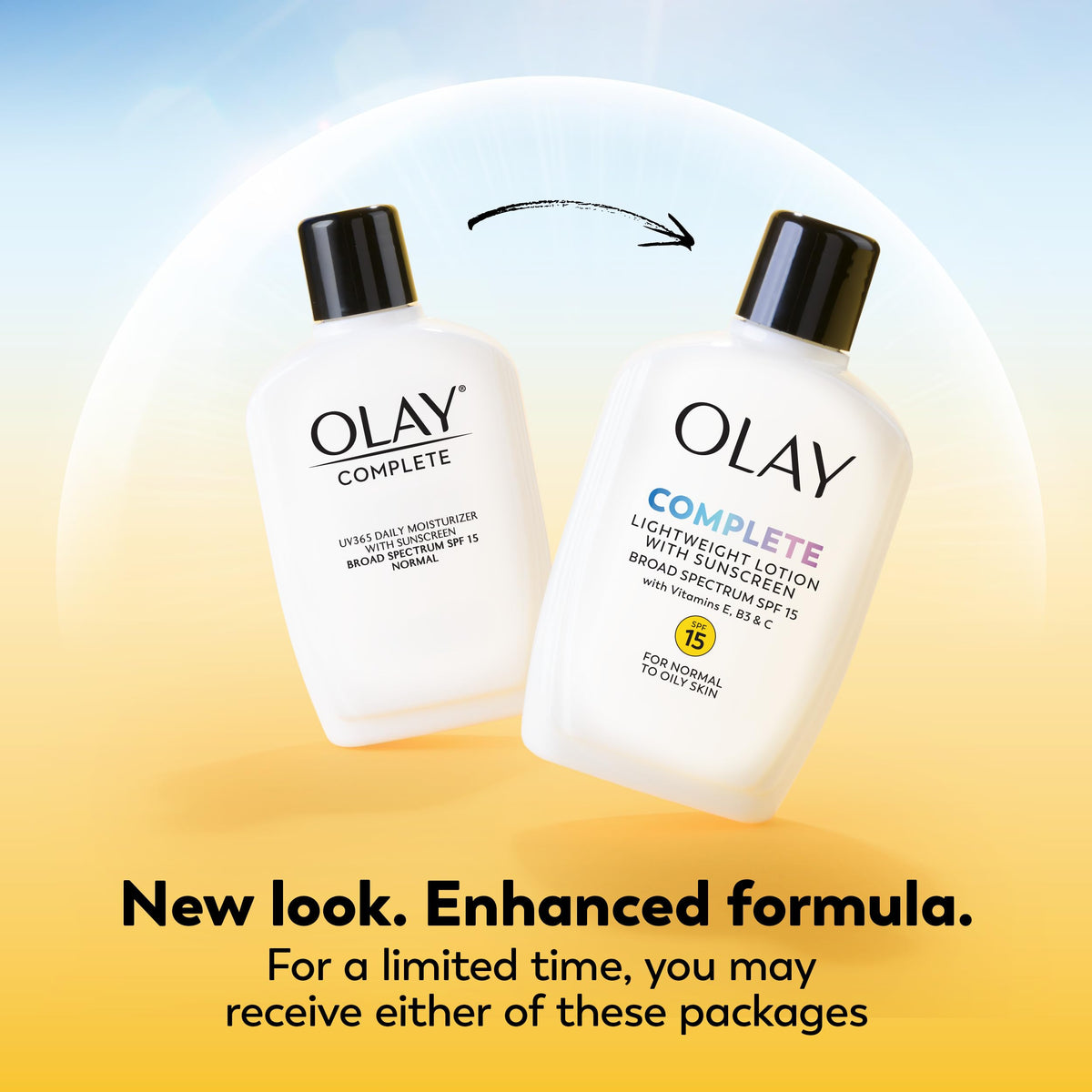 Olay close-up of pump and cap highlighting convenience