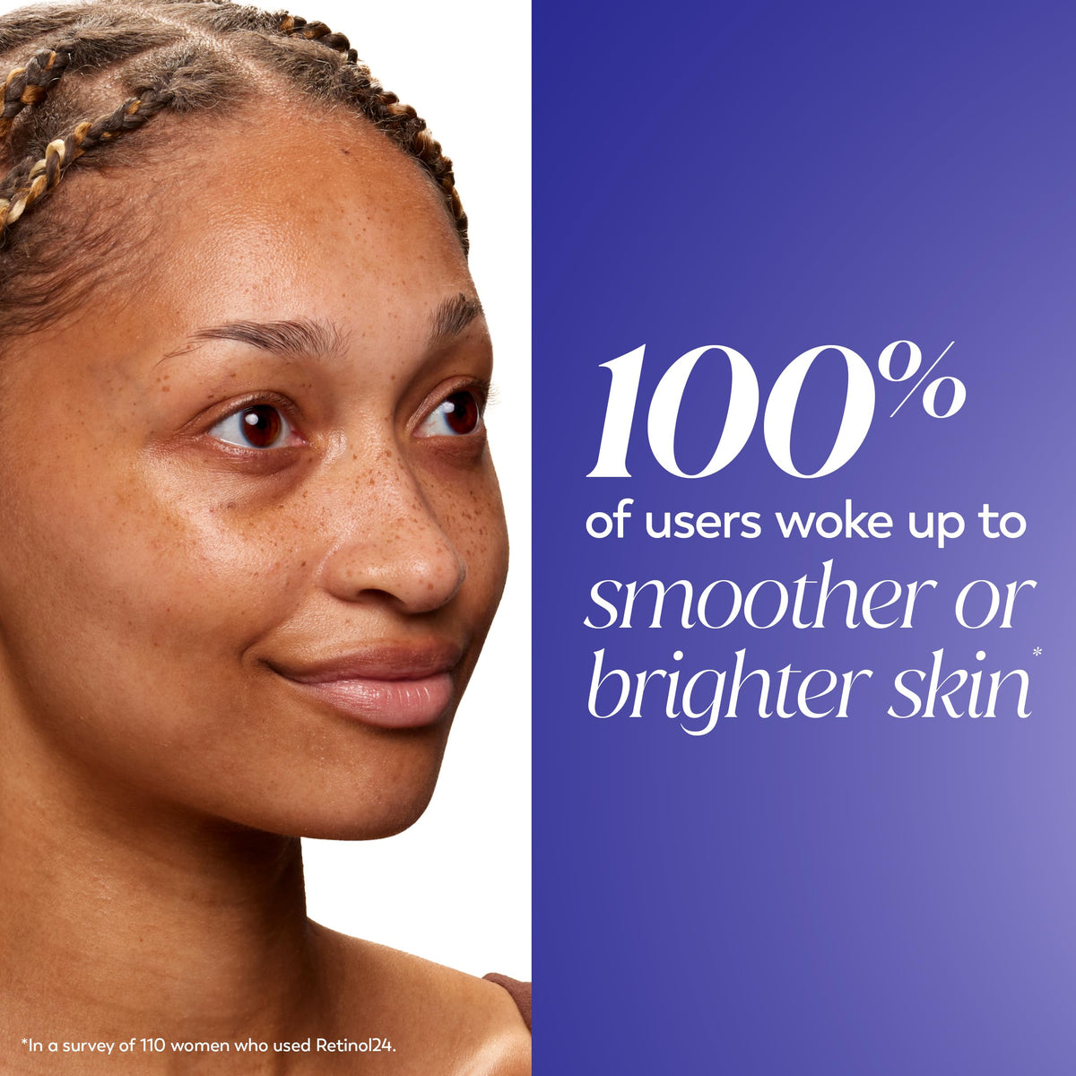 Olay cream on fingertip demonstrating easy nightly application