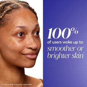 Olay cream on fingertip demonstrating easy nightly application