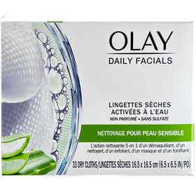 Olay used cloth disposed showcasing single-use hygiene