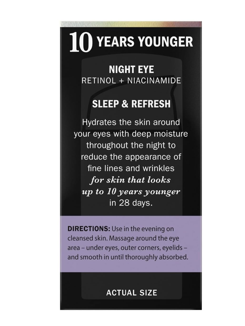 Olay eye cream on bedroom nightstand illustrating evening routine and skin renewal