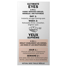 Olay illustrative before-and-after eye area showing brightening effect