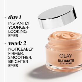 Olay ingredient label showing niacinamide and peptides for skin renewal