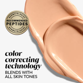 Olay close-up of cream texture, smooth pink formula that hydrates skin