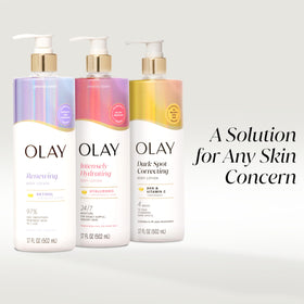 Olay still life with vanilla and coconut suggesting the lotion scent