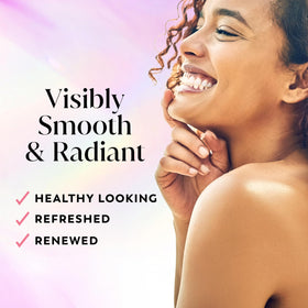 Olay Fresh Radiance dispensing creamy lather for effortless cleansing
