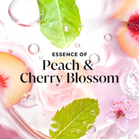 Close-up of Olay body wash texture to show rich essence-infused consistency