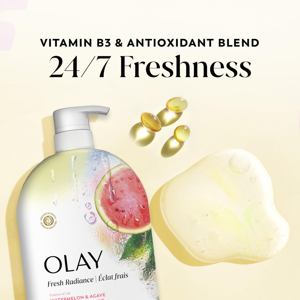 Olay lather texture rich foam demonstrating gentle cleanse