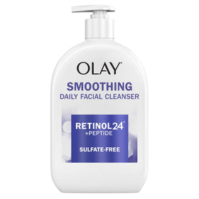 Olay front bottle showing product packaging and quick identification benefit
