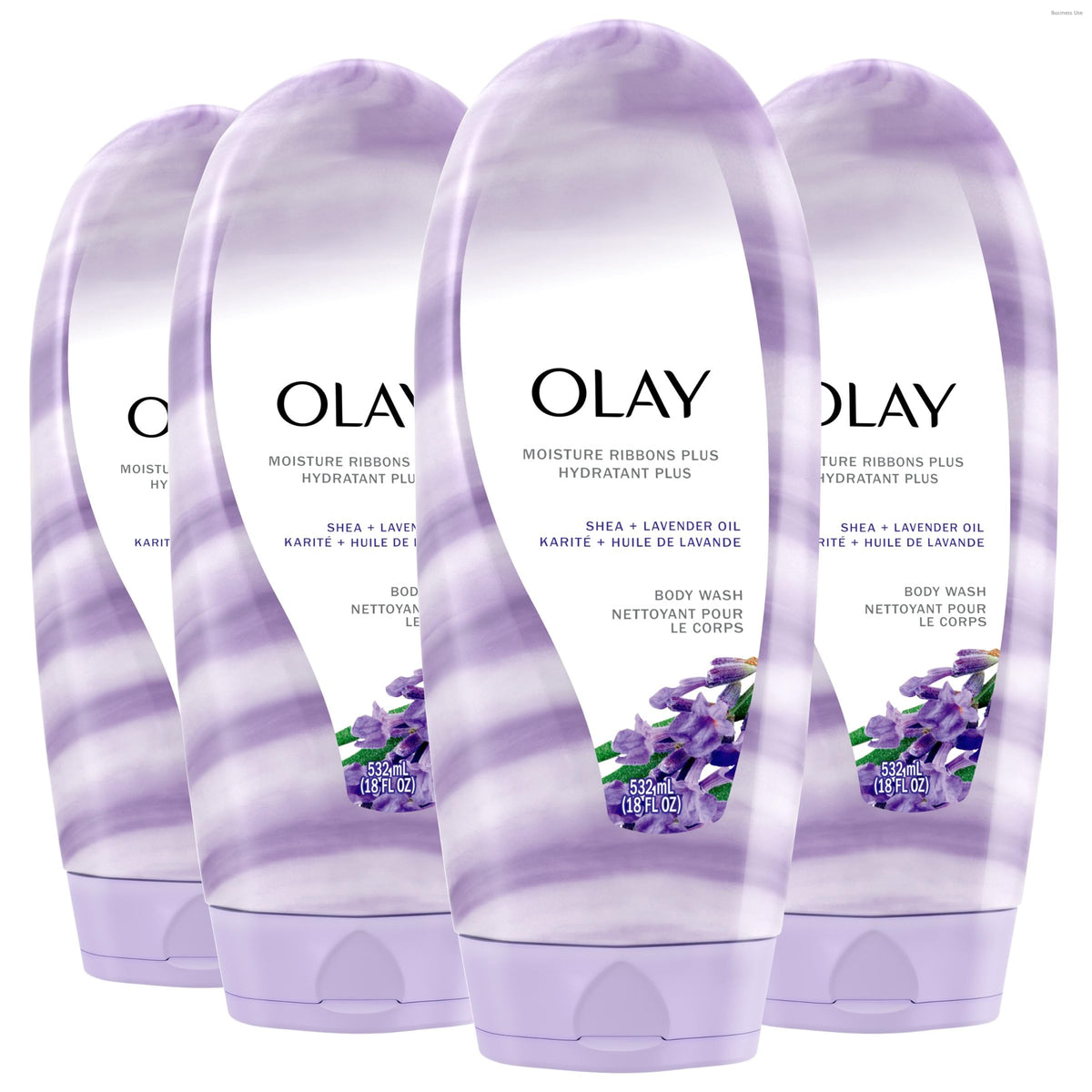 Olay front packaging 18oz showing product and scent for easy identification