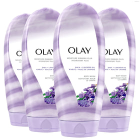Olay front packaging 18oz showing product and scent for easy identification