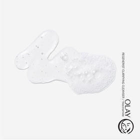 Olay gel texture close-up highlighting smooth lathering and gentle cleanse