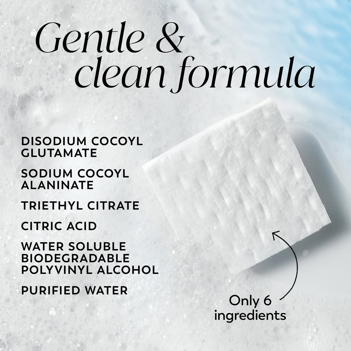 Olay creamy activated foam close-up demonstrating rich lather benefits