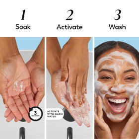 Olay pad texture detail highlighting gentle formula and mild ingredients
