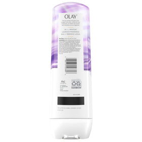 Olay body wash next to lotion suggesting a complete hydration routine