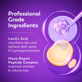 Olay label featuring Hexa-Repair Peptide for firmness support