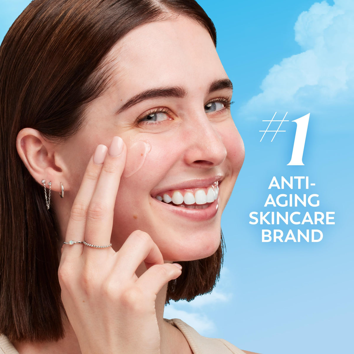 Olay ingredients label close-up highlighting vitamins C, E, and aloe for skin-friendly benefit