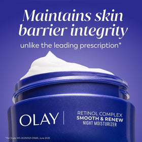 Olay jar with recyclable label highlighting sustainable packaging