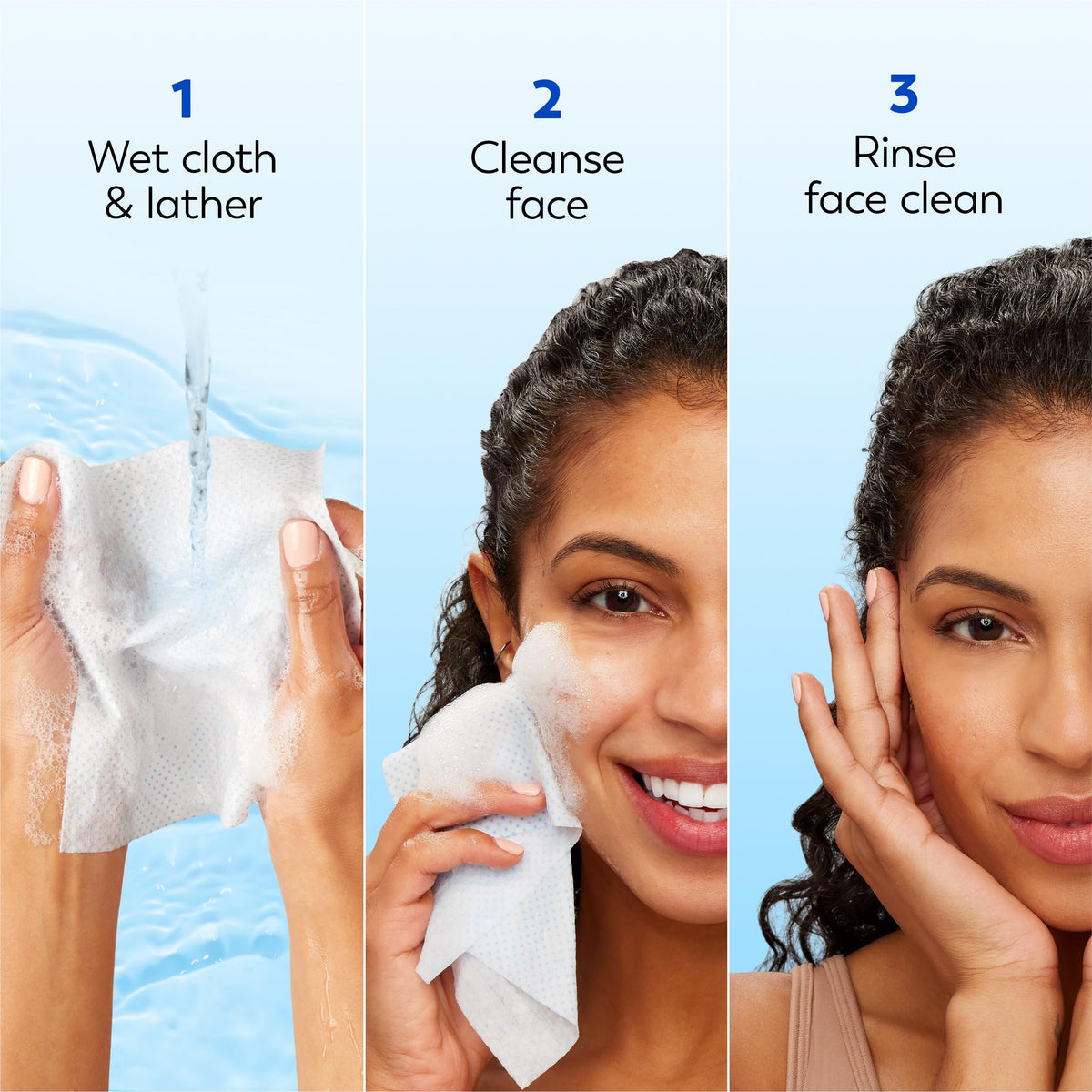 Olay lifestyle bathroom counter scene suggesting daily routine ease