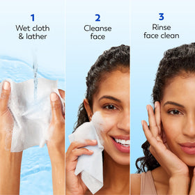Olay lifestyle bathroom counter scene suggesting daily routine ease