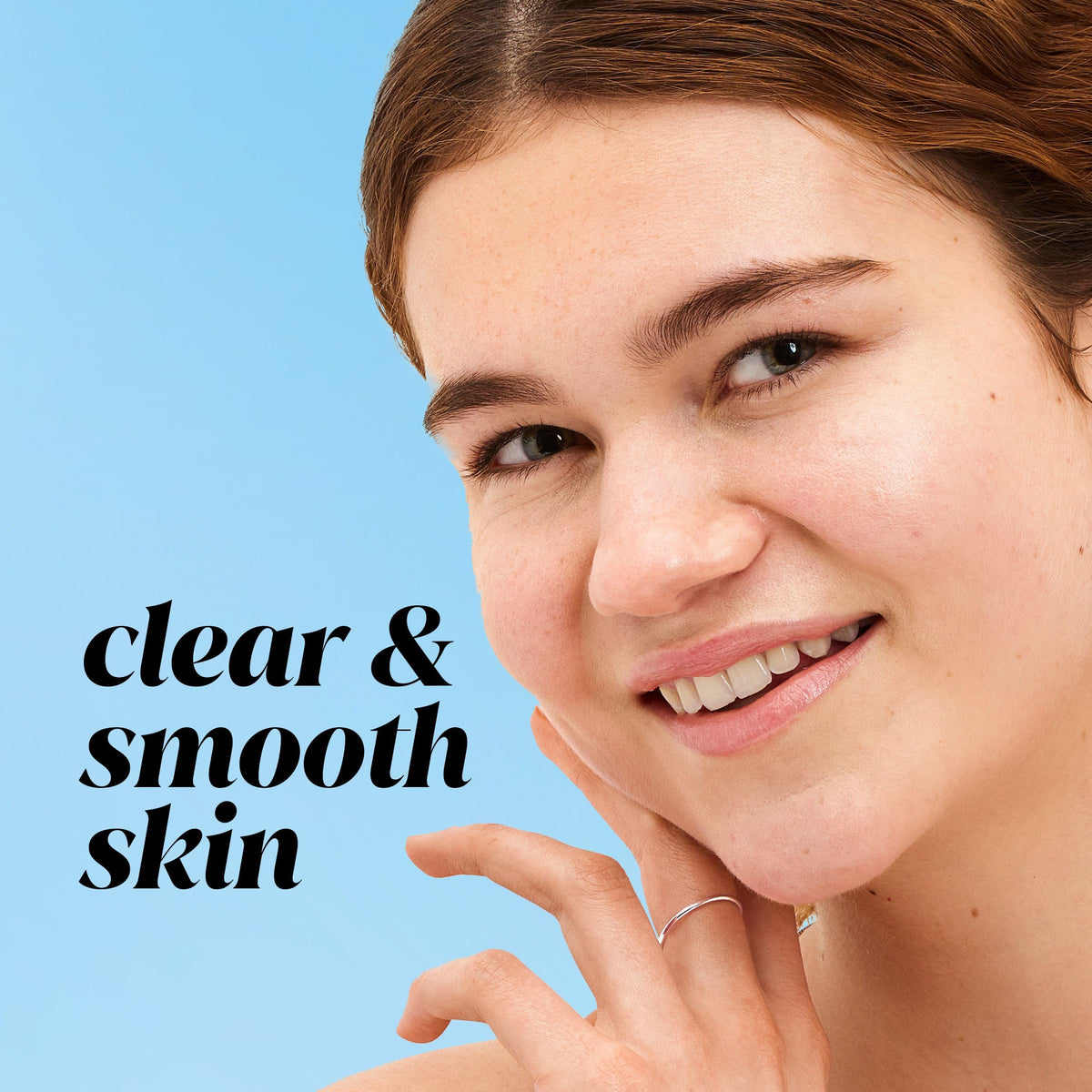 Olay toner liquid texture closeup demonstrating lightweight formula