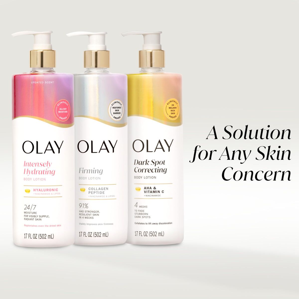 Olay bottle on bathroom shelf in lifestyle scene indicating simple integration into routine
