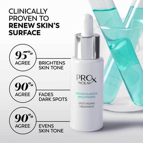 Olay Pro-X serum texture on fingertip, lightweight feel and quick absorption benefit
