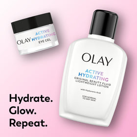 Olay product beside makeup bag suggesting smooth base for makeup application