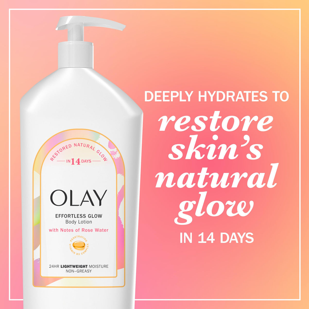Olay hand dispensing lotion from pump demonstrating easy use and quick absorption