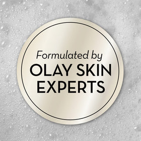 Olay pump dispensing creamy lather for easy application and rich feel
