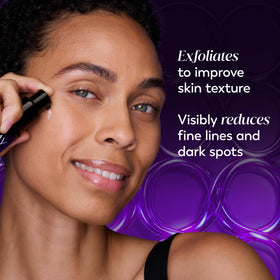 Olay serum being dispensed to demonstrate easy nightly use