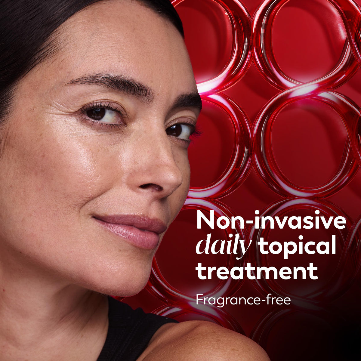 Angled view of Olay Regenerist cap and tube detailing applicator