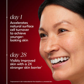 Olay Regenerist applied on hand demonstrating non-greasy finish