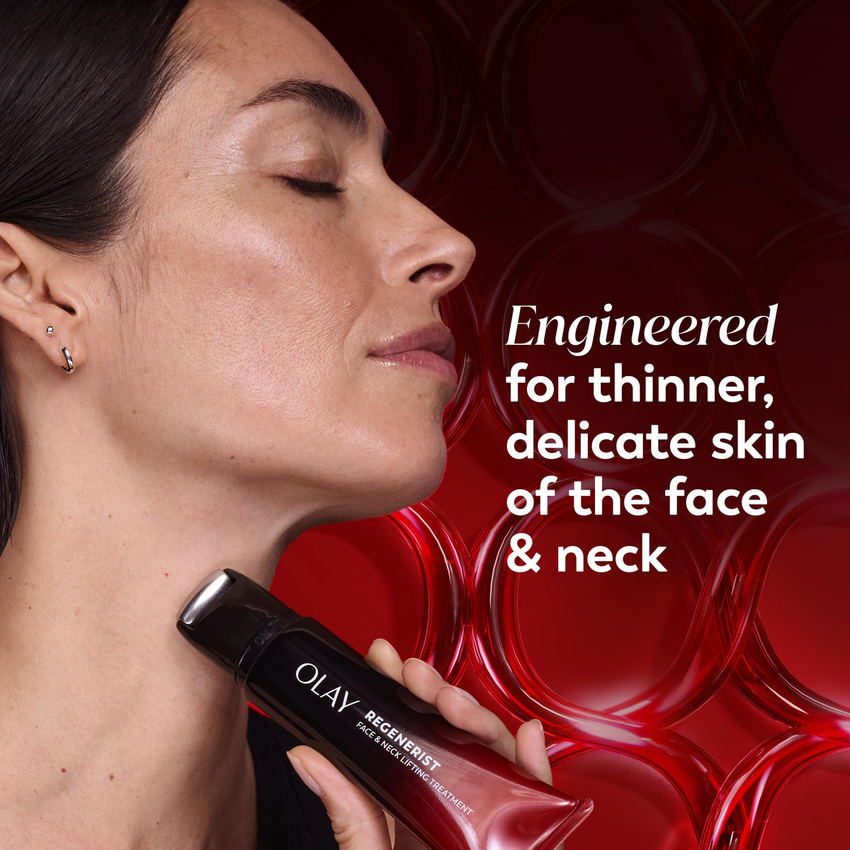 Olay Regenerist styled on bathroom counter suggesting daily routine use