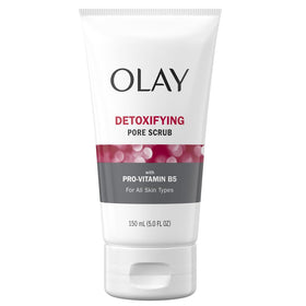 Olay front packaging showing cleanser and clear product name benefit