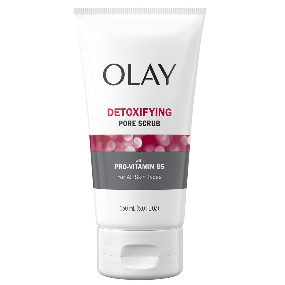 Olay front packaging showing cleanser and clear product name benefit