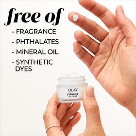 Olay ingredient graphic highlighting collagen peptide and niacinamide benefit