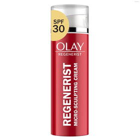 Olay Regenerist front jar showing clean packaging and moisturizer benefits