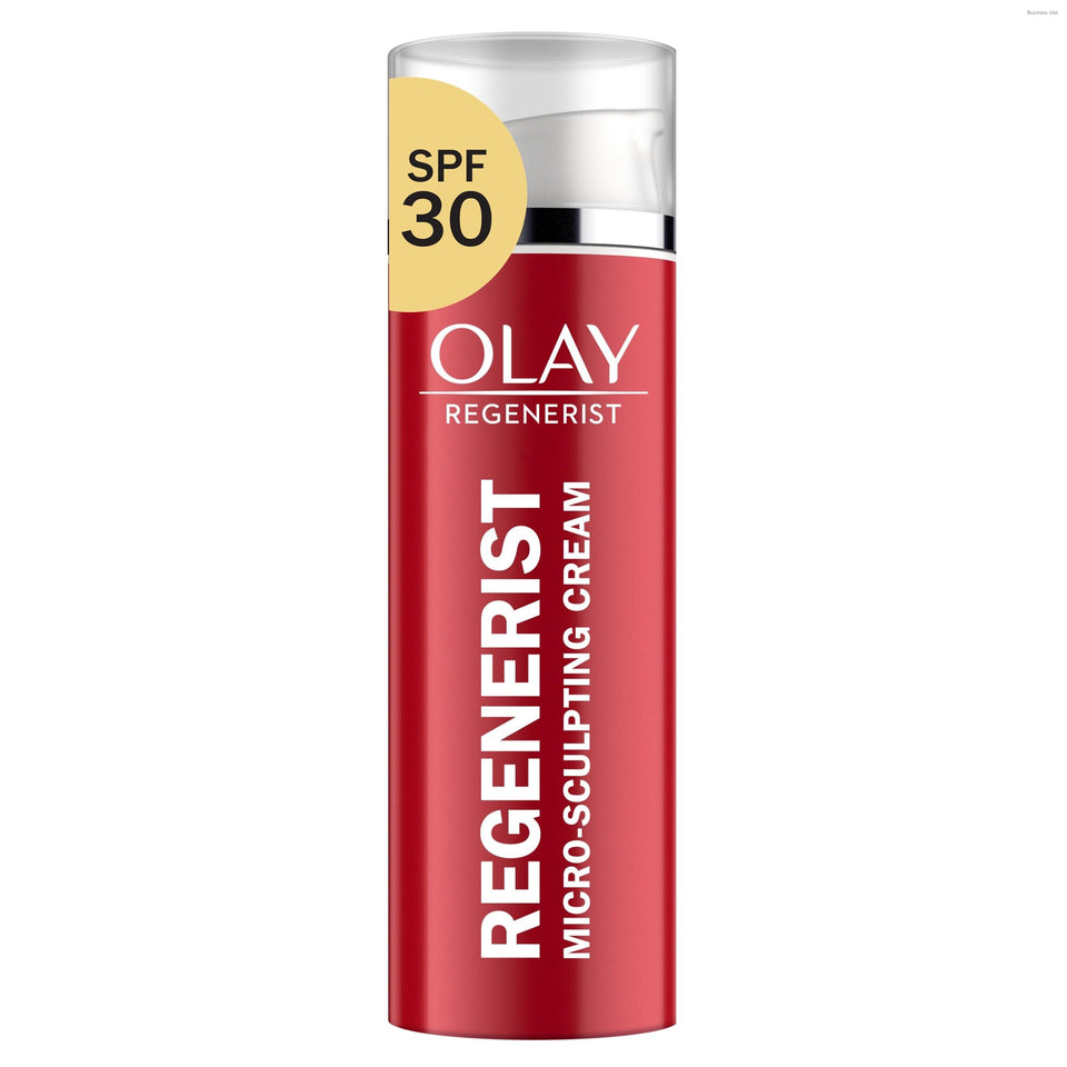 Olay Regenerist front jar showing clean packaging and moisturizer benefits