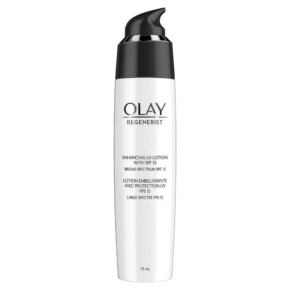Olay front packaging showing tube and SPF benefit