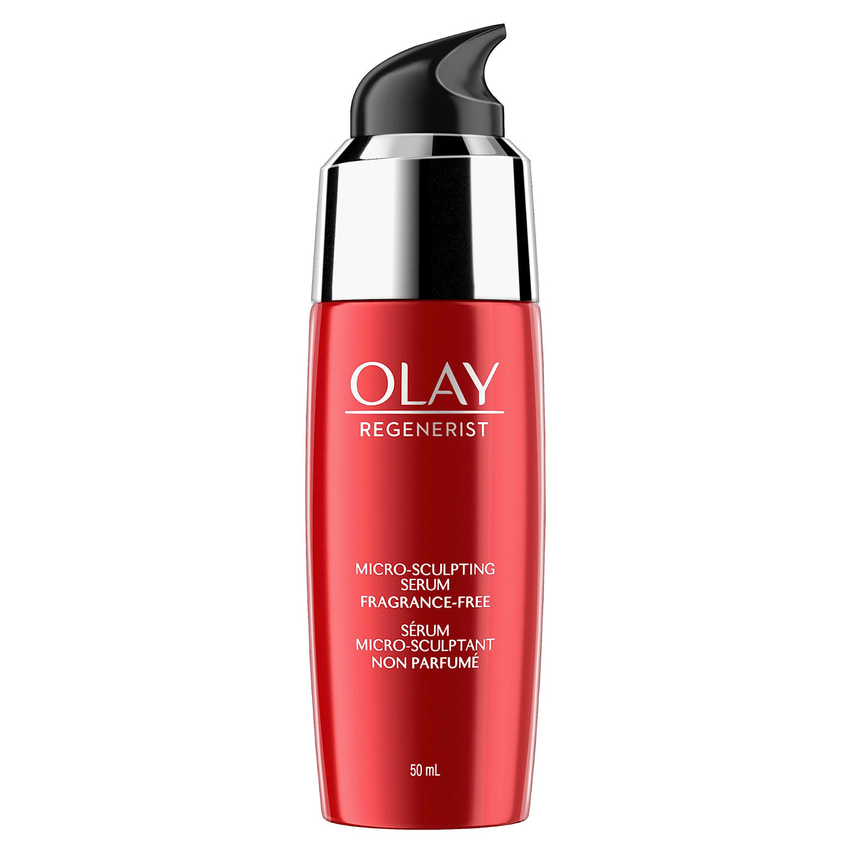 Olay bottle front packaging showing product name and 1.7 fl oz benefit