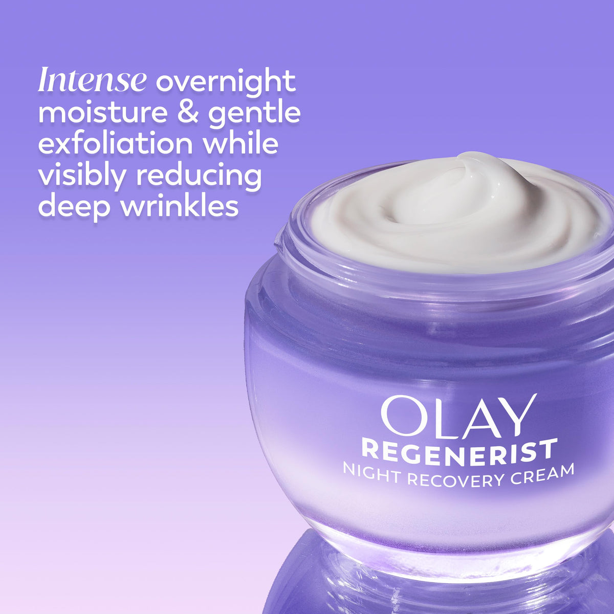 Olay ingredient visual highlighting Triple Collagen Peptide for firmer skin