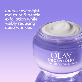 Olay ingredient visual highlighting Triple Collagen Peptide for firmer skin
