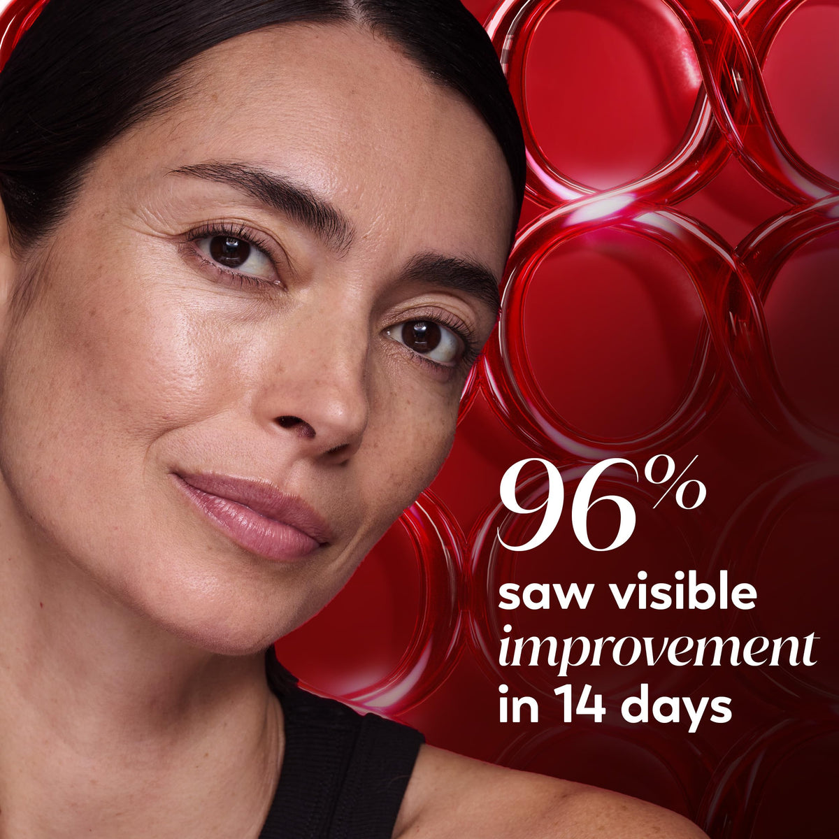 Olay Regenerist label ingredients closeup showing active peptides and NAD+