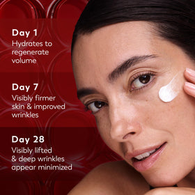 Olay Regenerist jar on a bedside table illustrating nighttime skincare routine