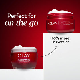 Olay open jar close-up of cream texture for quick absorption benefit