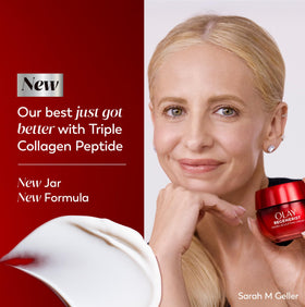 Olay Regenerist open jar cream texture demonstrating smooth, hydrating finish