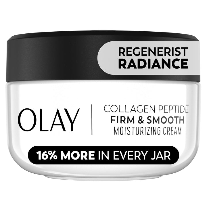 Olay jar front packaging showing clean design and product benefit