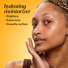 Olay jar open top view displaying smooth Vitamin C moisturizer inside